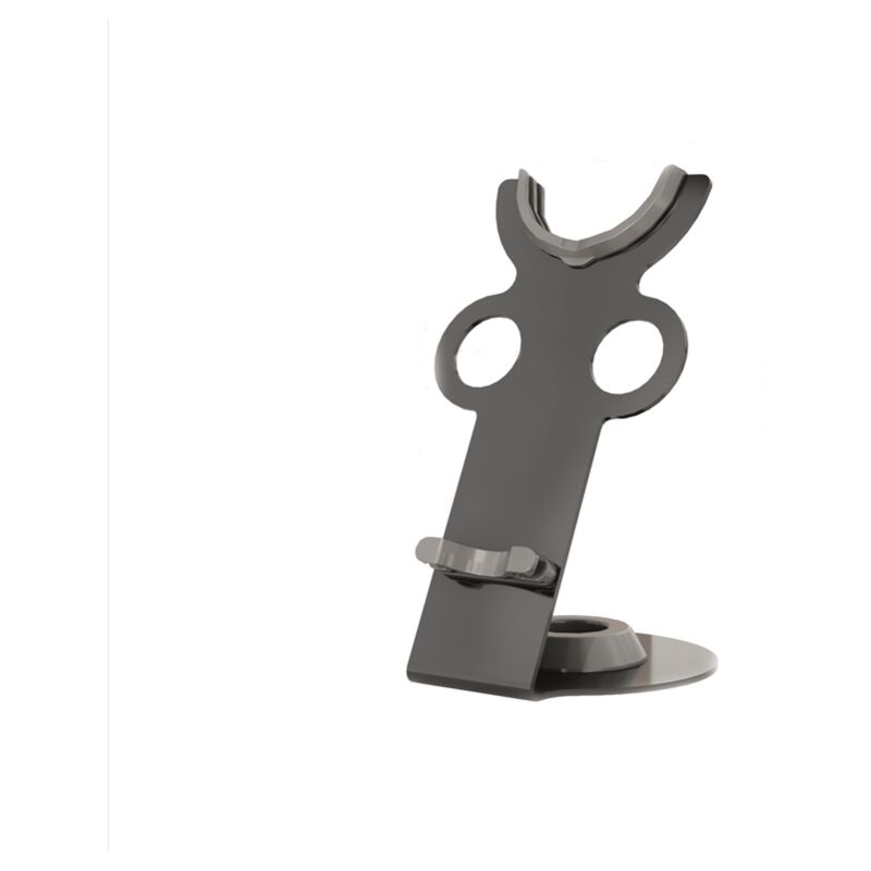 foto del prodotto supporto magnetico per asciugacapelli, organizer da bagno resistente all usura, scaffale portaoggetti anti foratura, supporto da tavolo