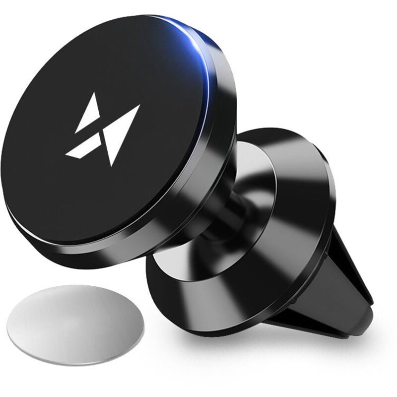 foto del prodotto supporto magnetico per telefono per griglia auto, nero