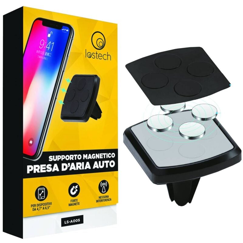 foto del prodotto supporto magnetico presa d aria auto per telefono lostech