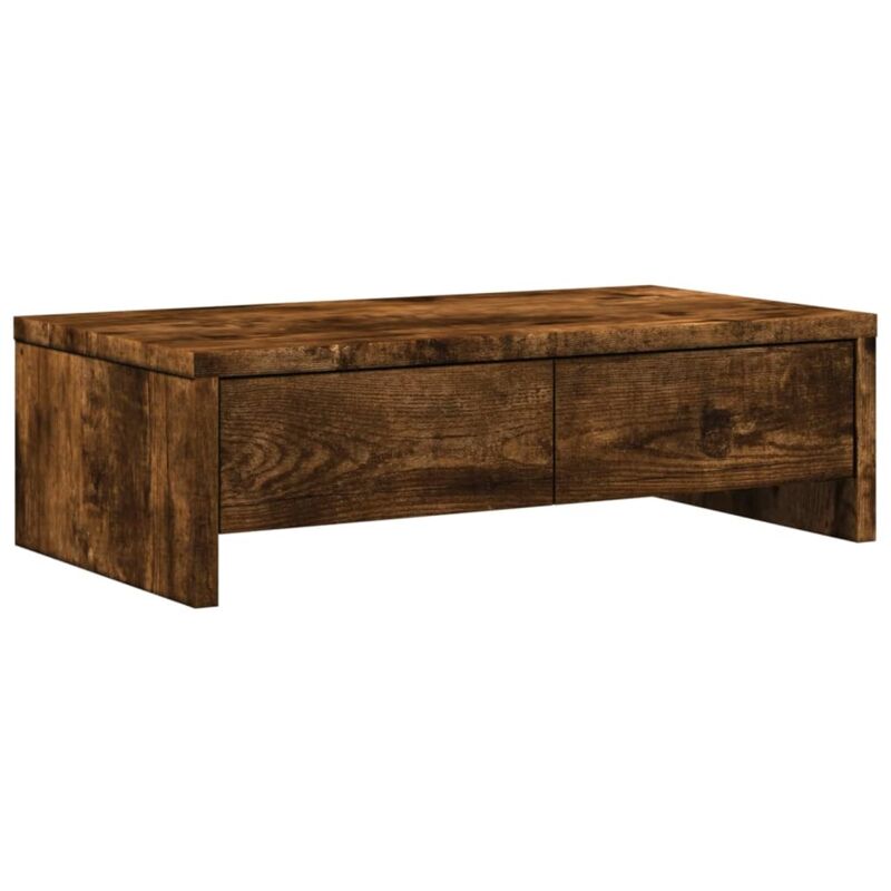 foto del prodotto supporto monitor con cassetti rovere 50x27x15 cm in truciolato - vidaxl