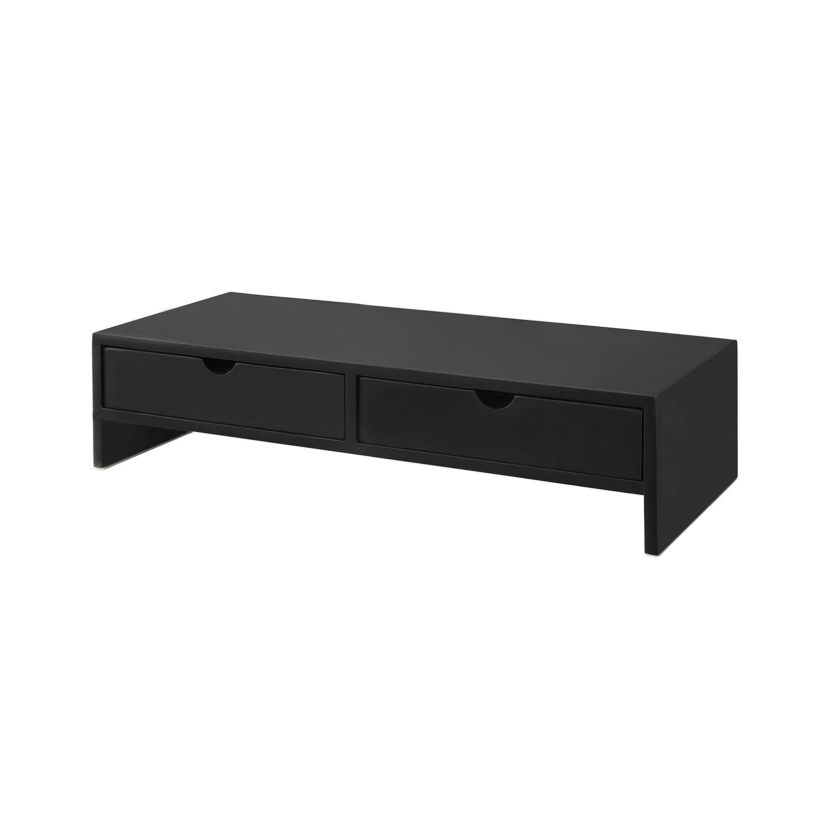 foto del prodotto supporto monitor pc da scrivania organizer scrivania altezza 11 cm nero bbf02 sch sobuy