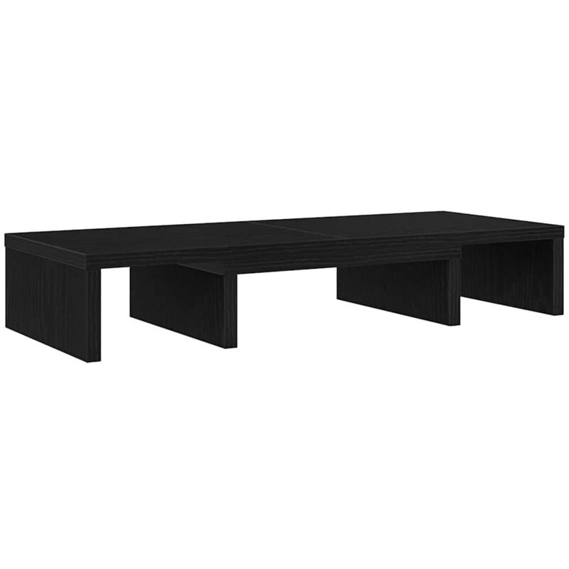 foto del prodotto supporto monitor regolabile rovere nero 60x24x10,5cm truciolato - vidaxl