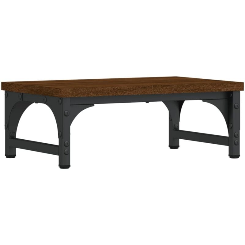 foto del prodotto supporto monitor rovere marrone 37x23x14cm legno multistrato vidaxl
