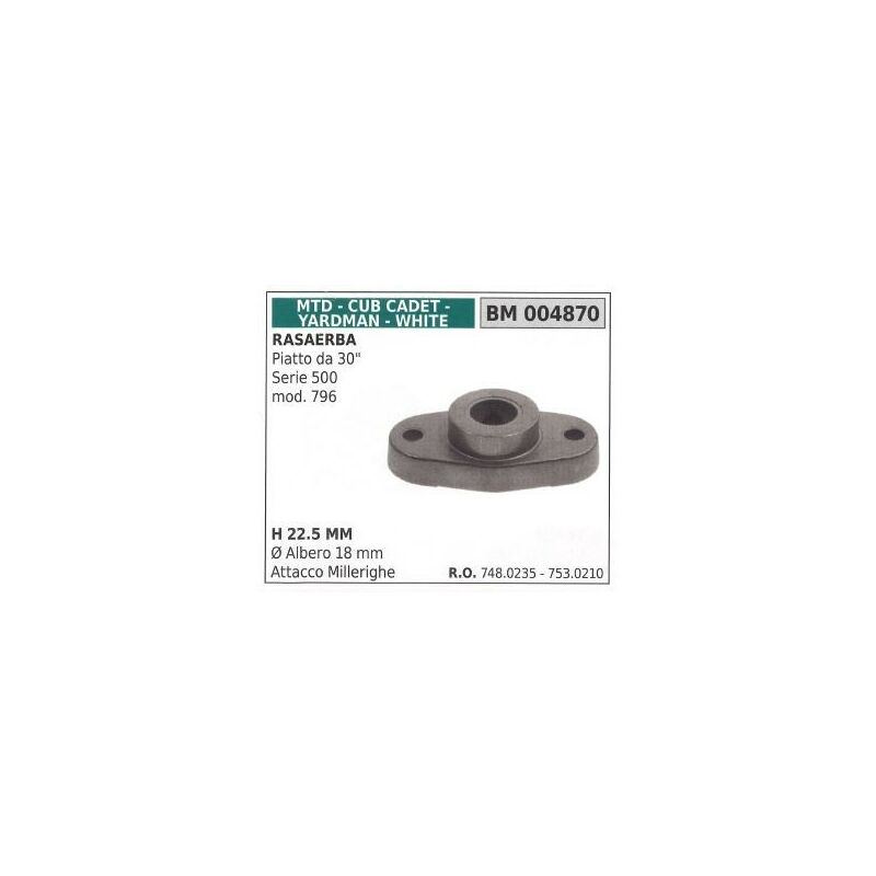 foto del prodotto supporto mozzo portalama rasaerba tagliaerba piatto da 30 mtd 004870