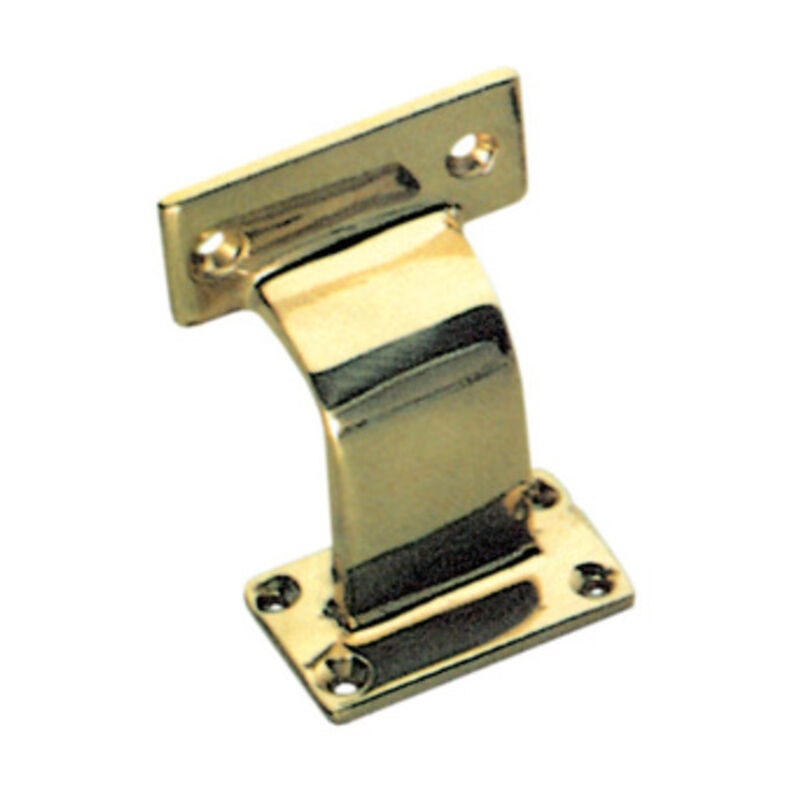 foto del prodotto supporto ottone lucido per corrimano legno. prezzo per 1 pezzo.