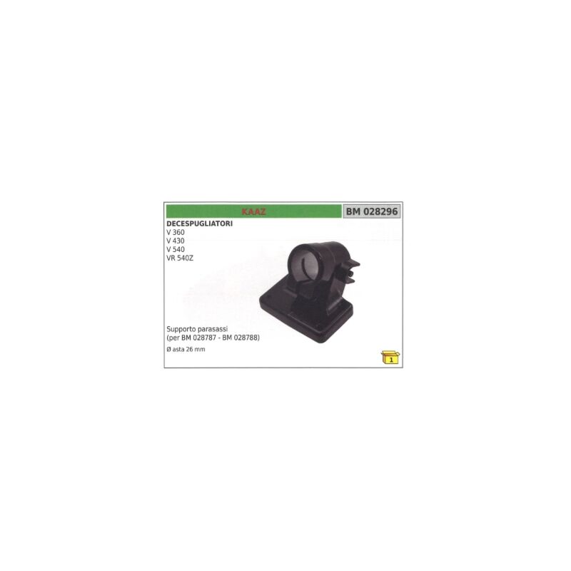 foto del prodotto supporto parasassi kaaz decespugliatore v360 v430 vr540 vr540z asta 26 mm