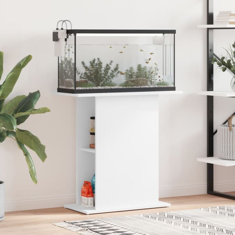 foto del prodotto supporto per acquario bianco 75x36x72,5 cm legno multistrato vidaxl