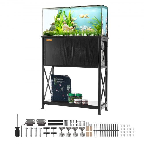 foto del prodotto supporto per acquario da 20 galloni, 25,6 x 16,5 x 31,9 pollici in acciaio e mdf, capacita carico 167,6 libbre, supporto per acquario per rettili
