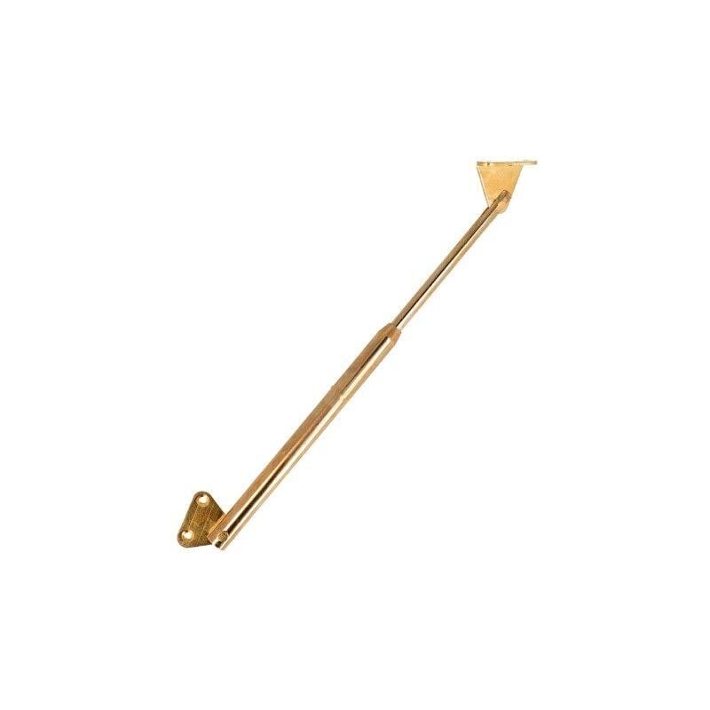 foto del prodotto supporto per ante a ribalta in acciaio ottonato 200 mm.