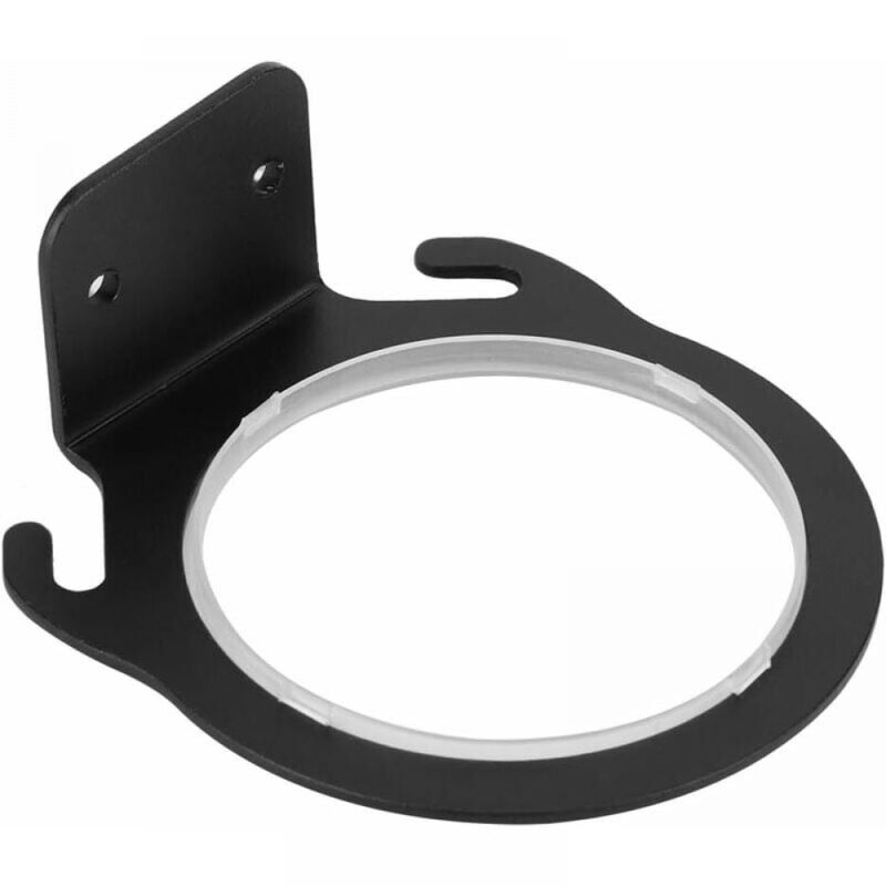 foto del prodotto supporto per asciugacapelli a parete, supporto per asciugacapelli in alluminio spaziale, organizer per strumenti per capelli, accessori per il bagno