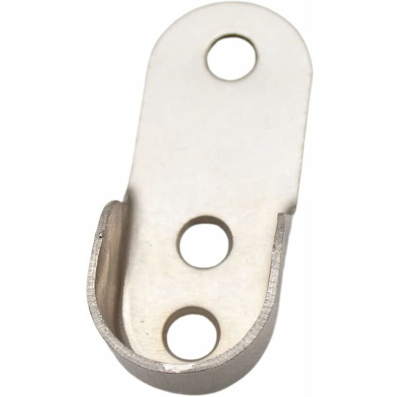 foto del prodotto supporto per asta per armadio, 10 pezzi, supporto ovale per guardaroba, supporto in acciaio cromato per asta per tende, barra per guardaroba,