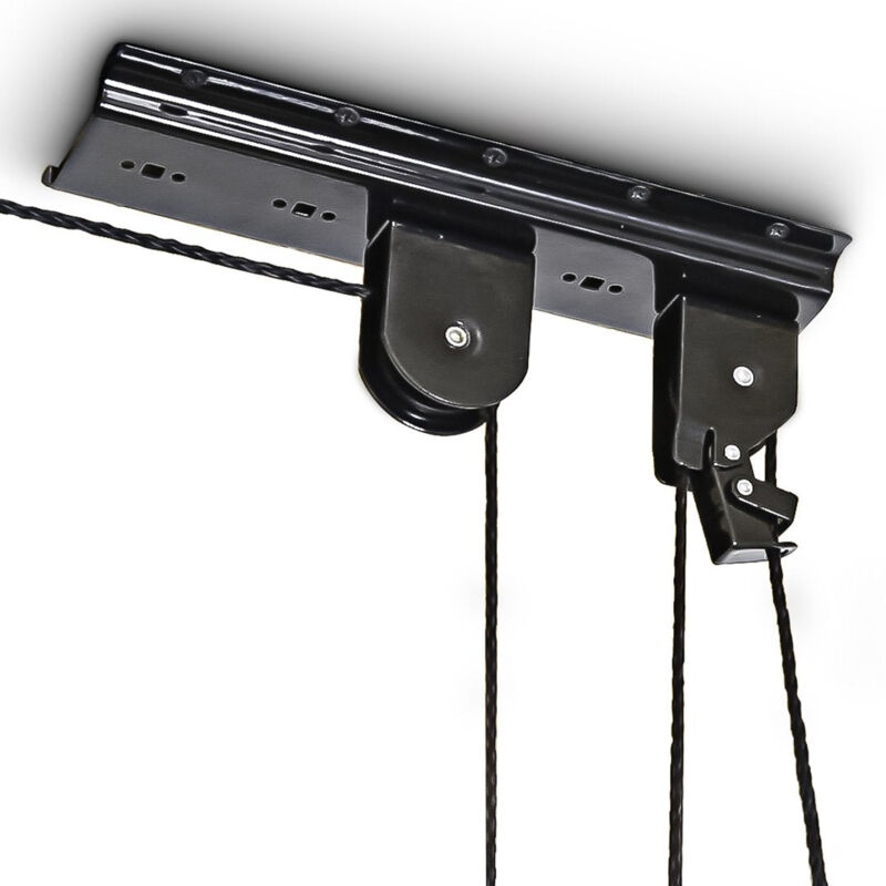 foto del prodotto supporto per biciclette soffitto portabiciclette garage ascensore per mountain bike deposito biciclette nero 3413017