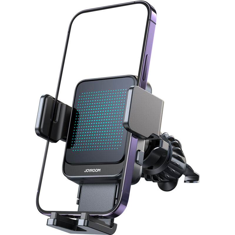 foto del prodotto supporto per bocchetta d aria da auto per telefono con ricarica wireless, nero