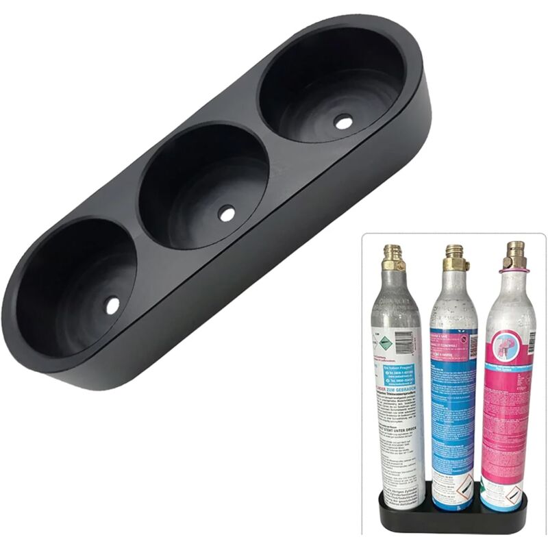 foto del prodotto supporto per bombola di gas, base per bombola di gas, base per bombola di co2, base per bombola con diametro di 60 mm, supporto salvaspazio