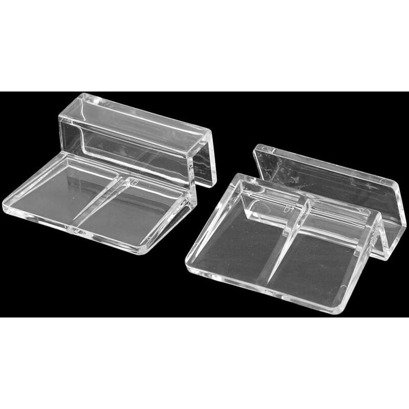 foto del prodotto supporto per clip in vetro per acquario in plastica per casa, 4 pezzi