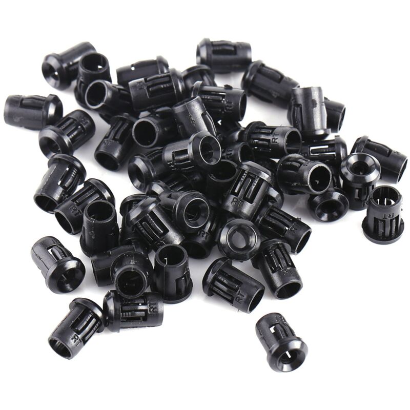 foto del prodotto supporto per diodi con portalampada da 3 mm led 50 pezzi supporto per cornice con clip nera in nylon utile eosnow