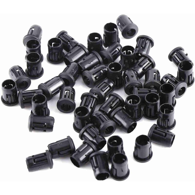 foto del prodotto supporto per diodi con portalampada da 5 mm led 50 pezzi supporto per cornice con clip nera in nylon utile eosnow