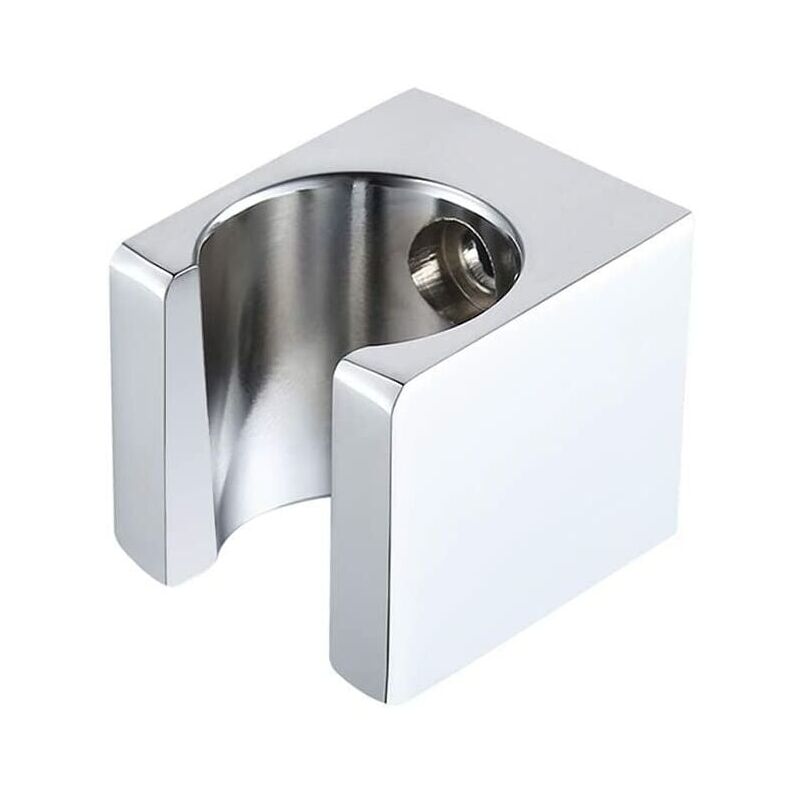 foto del prodotto supporto per doccia interamente in ottone supporto per soffione doccia a parete per bacchetta spruzzatore per bagno cromato, c107 ch