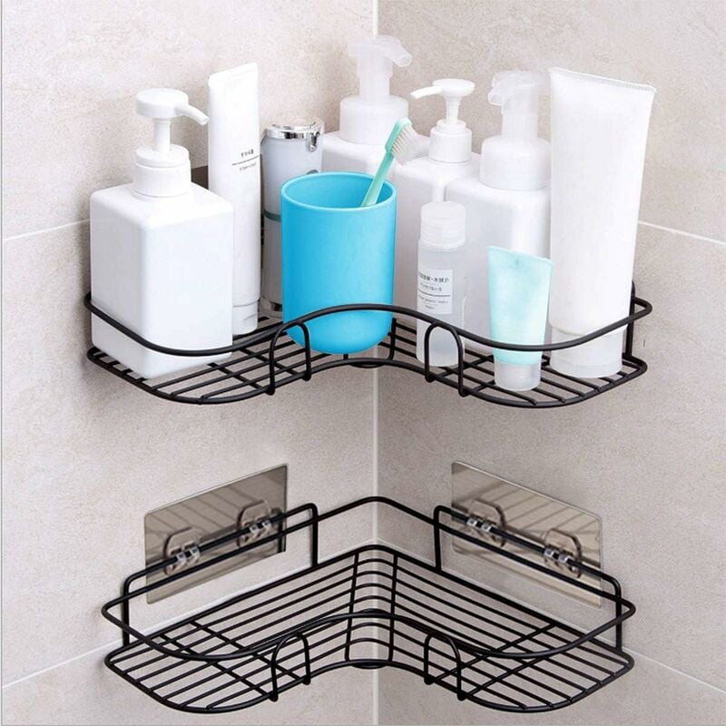 foto del prodotto supporto per doccia supporto per doccia senza perforazione supporto angolare supporto per shampoo per doccia supporto per doccia senza perforazione