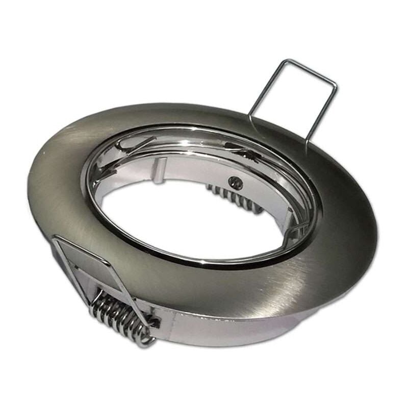 foto del prodotto supporto per faretto da incasso rotondo orientabile in acciaio inox