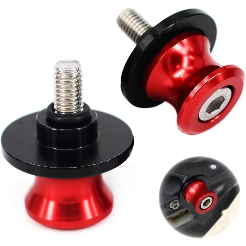 foto del prodotto supporto per forcellone in alluminio cnc da 8 mm per moto, protezione per moto, accessori per moto cnc, supporto per forcella posteriore per moto,