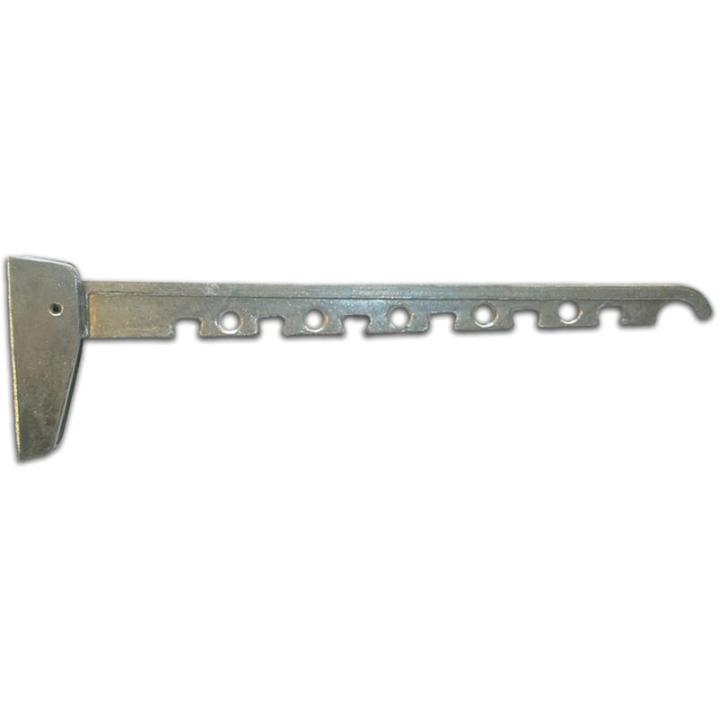 foto del prodotto supporto per grucce ribaltabile 300 x 95 mm. bianco