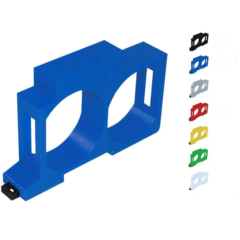 foto del prodotto supporto per guida din per shelly 1 1pm din rail bracket 35 mm rosso prime 