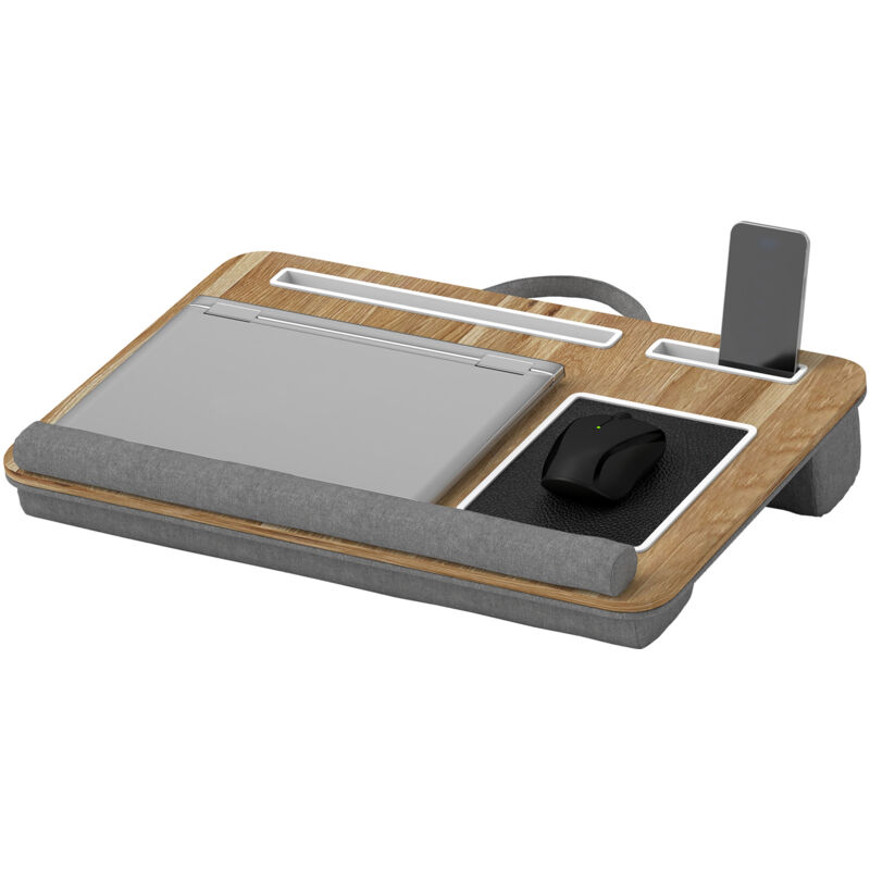 foto del prodotto supporto per laptop da 15.6 con tappetino mouse slot per smartphone homcom