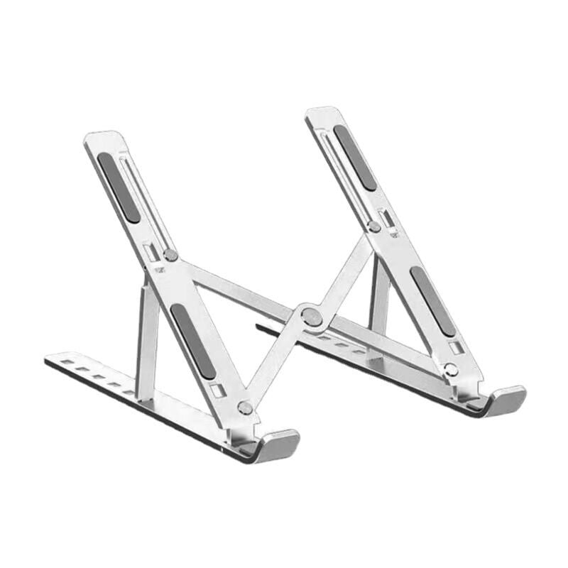 foto del prodotto supporto per laptop e tablet struttura in alluminio leggera e resistente, supporto di archiviazione portatile verticale invisibile, 16 pollici