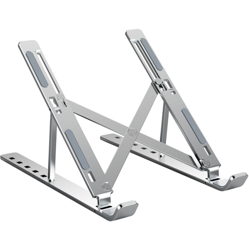 foto del prodotto supporto per laptop lablanc 6 livelli regolabili, dissipatore ventilato in alluminio, compatibile con la maggior parte dei modelli