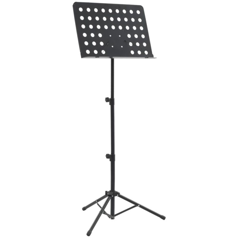 foto del prodotto supporto per libro musicale in acciaio nero - vidaxl