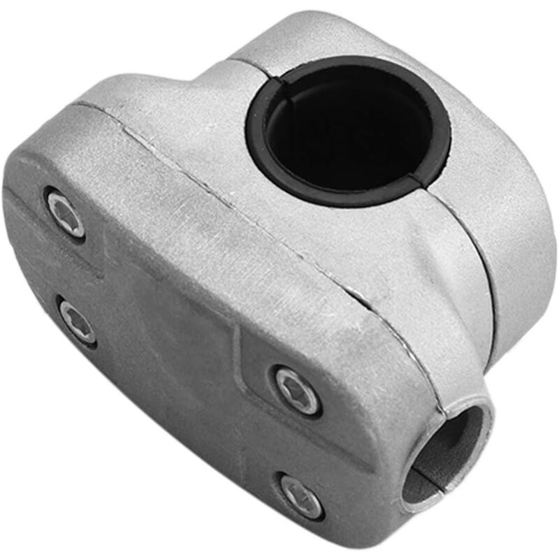 foto del prodotto supporto per maniglia da 26 mm, universale in alluminio resistente, ideale per la sostituzione del tosaerba, morsetto di supporto per maniglia del