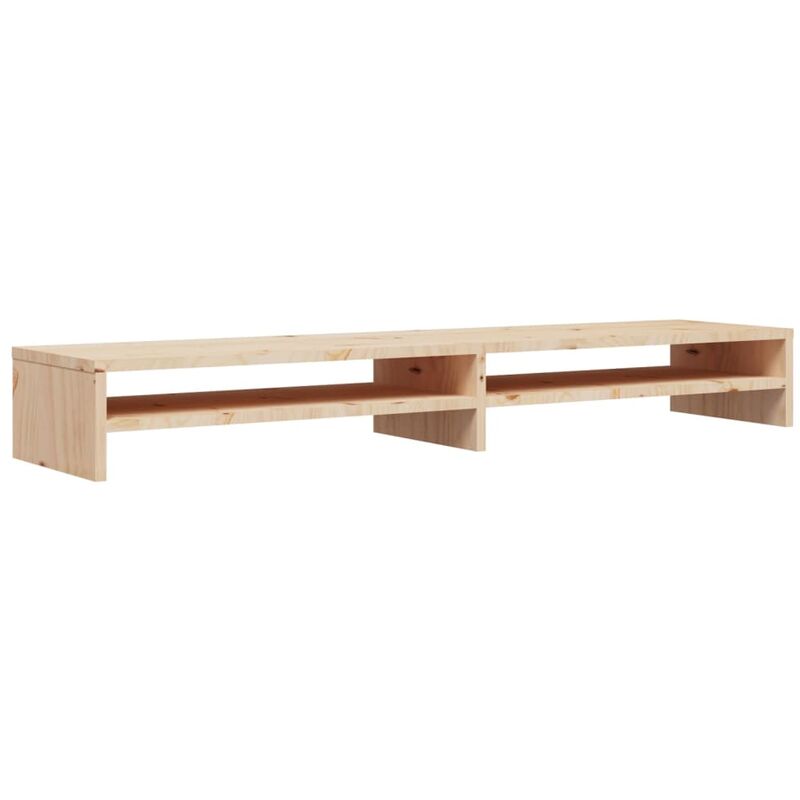 foto del prodotto supporto per monitor 100x24x13 cm in legno massello di pino vidaxl