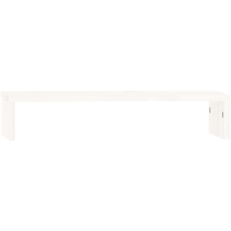 foto del prodotto supporto per monitor 50 x 27 x 10 cm in legno massello di pino bianco