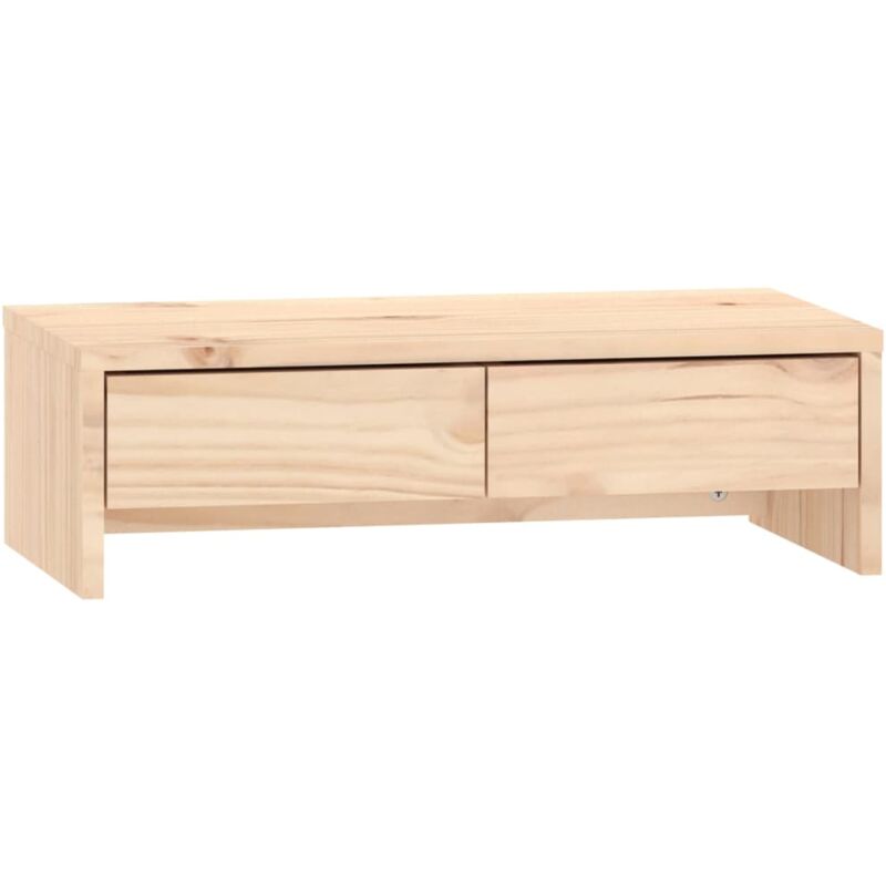 foto del prodotto supporto per monitor 50 x 27 x 15 cm in legno di pino massiccio