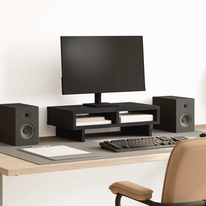 foto del prodotto supporto per monitor nero 50x27x15 cm in truciolato vidaxl