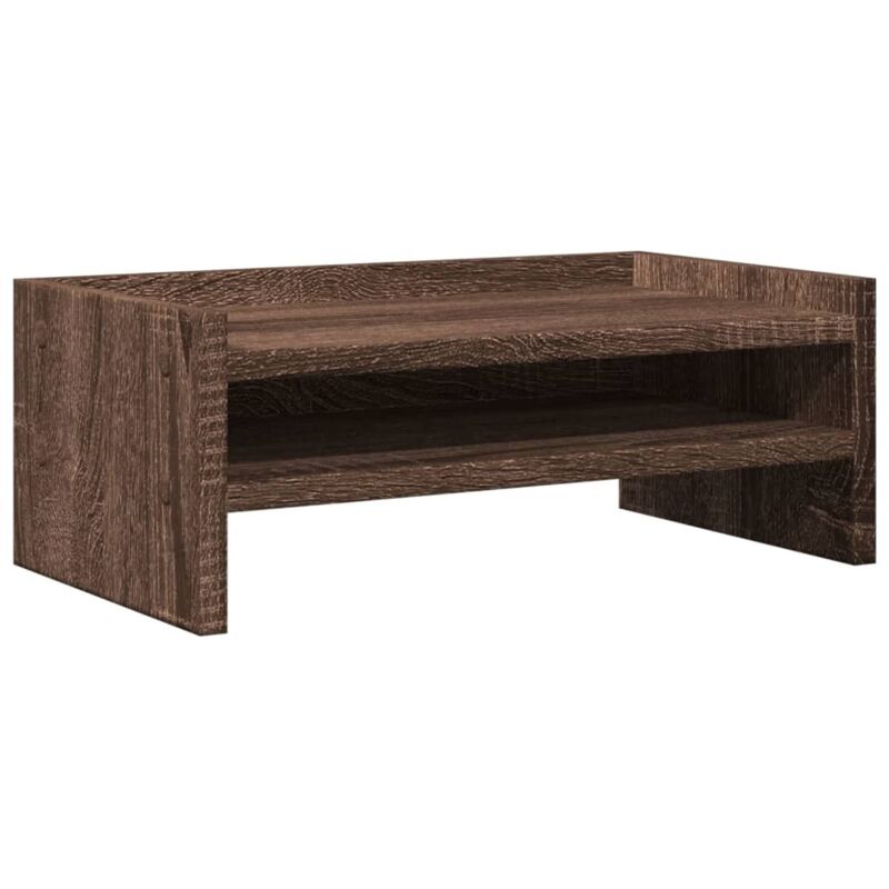 foto del prodotto supporto per monitor rovere marrone 42x24x16 cm in truciolato - vidaxl