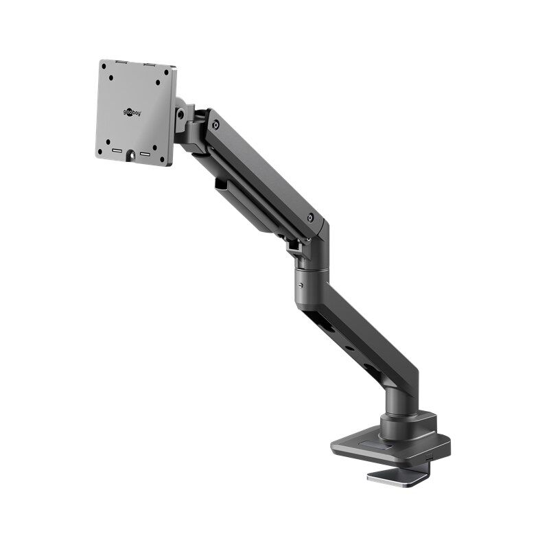foto del prodotto supporto per monitor singolo gaming con molla a gas, nero, per monitor xl da 17 a 49 pollici 43 124 cm , max. 20 kg, supporto per giochi pesanti e