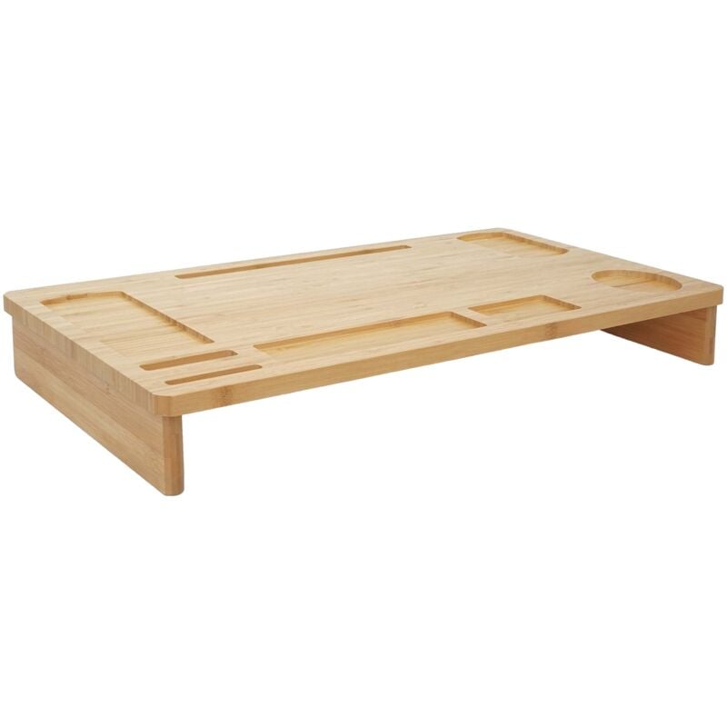 foto del prodotto supporto per monitor supporto per schermo in bamb per rialzo schermo 9x65x31cm 040001033