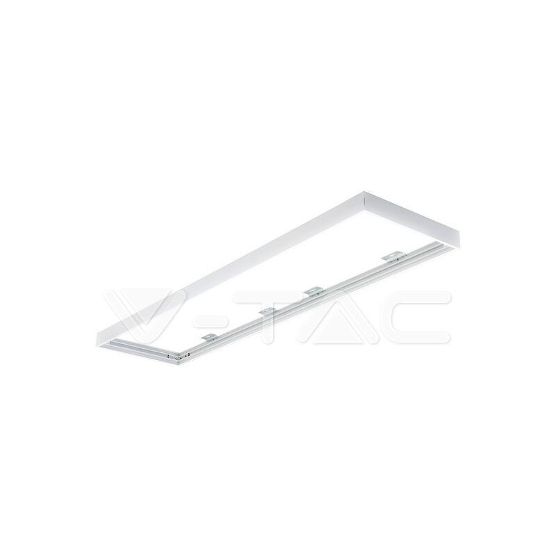 foto del prodotto supporto per montaggio a plafone pannelli led in alluminio 12030cm colore bianco v tac