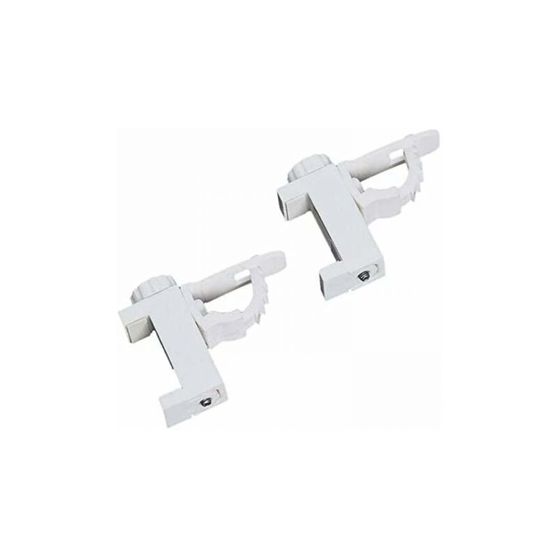 foto del prodotto supporto per morsetto a barra trasversale regolabile da 2 pezzi e gancio per asta per tenda, portasciugamani per organizer