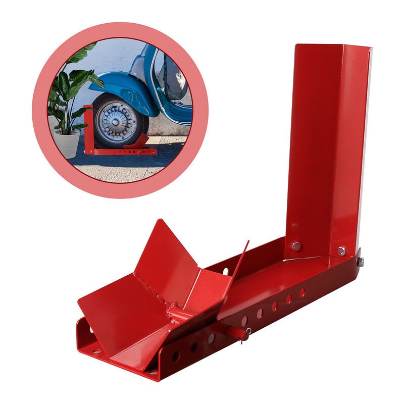 foto del prodotto supporto per moto in acciaio anteriore da 300 kg, supporto per ruota, sollevamento per moto, officina, stoccaggio, 1 pezzo swanew