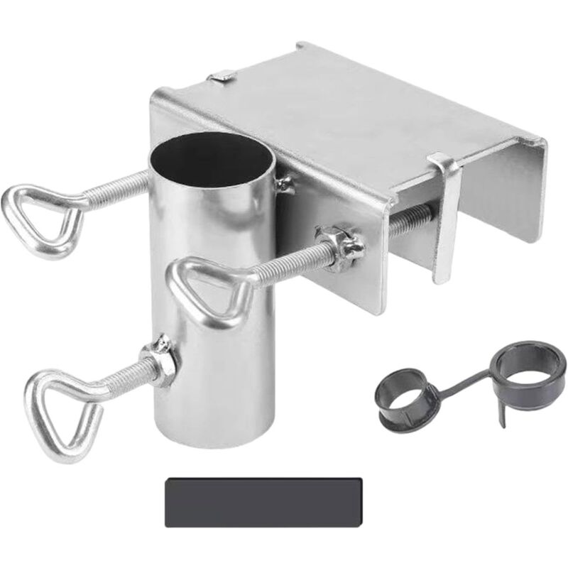 foto del prodotto supporto per ombrellone da esterno, morsetto per ombrellone da giardino, supporto per ombrellone resistente, supporto per ombrellone da terrazza per