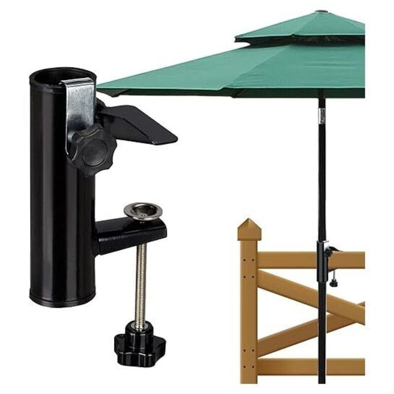 foto del prodotto supporto per ombrellone, ringhiera per balcone, supporto per ombrellone, morsetto per balcone, supporto per ombrellone, accessori per tavolo,