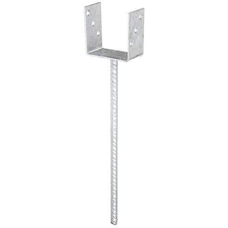 foto del prodotto supporto per pali u eta-10 0210 101x100x400x60mm tzn con ancoraggio in cemento a lunga durata