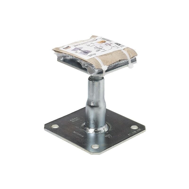 foto del prodotto supporto per palo regolabile pronto all'uso simpson - kit completo con elementi di fissaggio - kit fix apb100