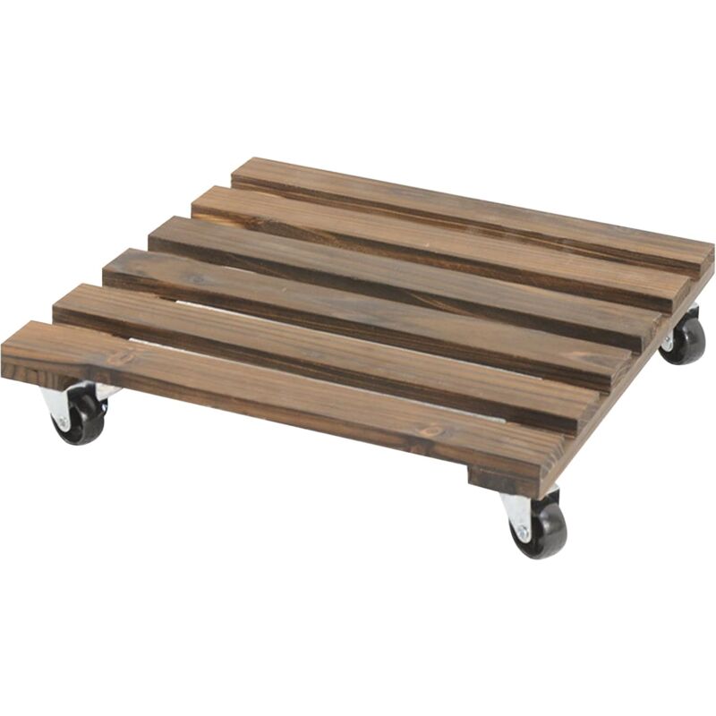 foto del prodotto supporto per piante con ruote, resistente, 12x12 pollici, 330 libbre, con ruote bloccabili a 360 , supporto per piante in legno, portavaso quadrato