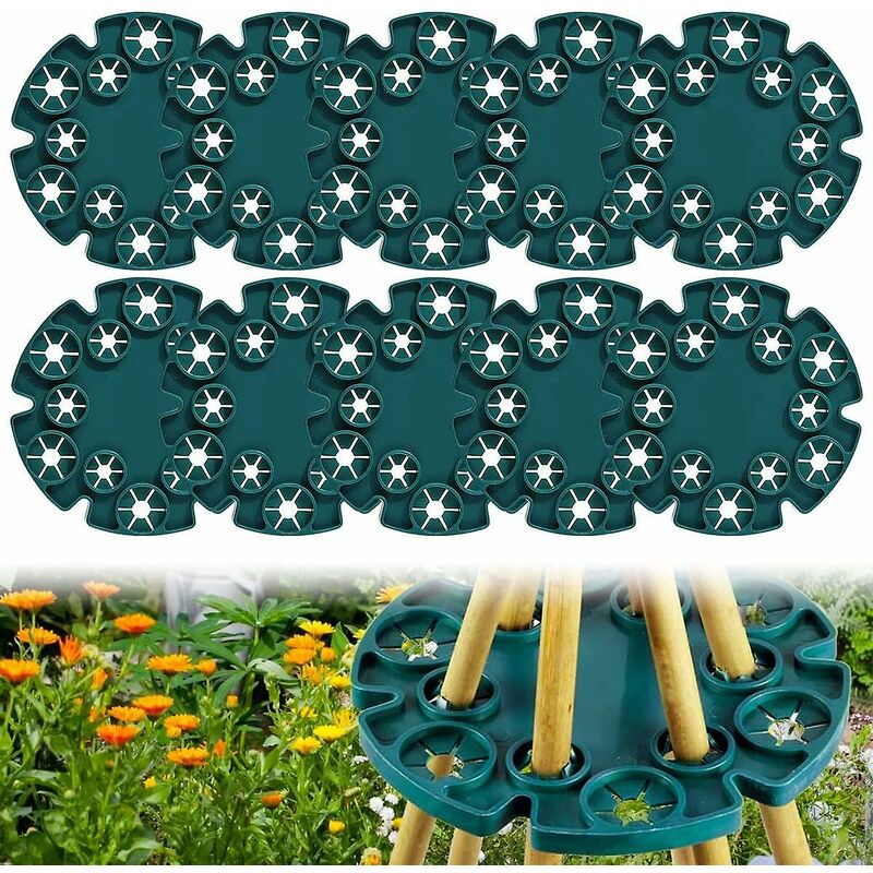 foto del prodotto supporto per piante rampicanti di bamb 10 pezzi supporti per canna in bamb wigwam per piante rampicanti da giardino fagioli piselli piselli dolci