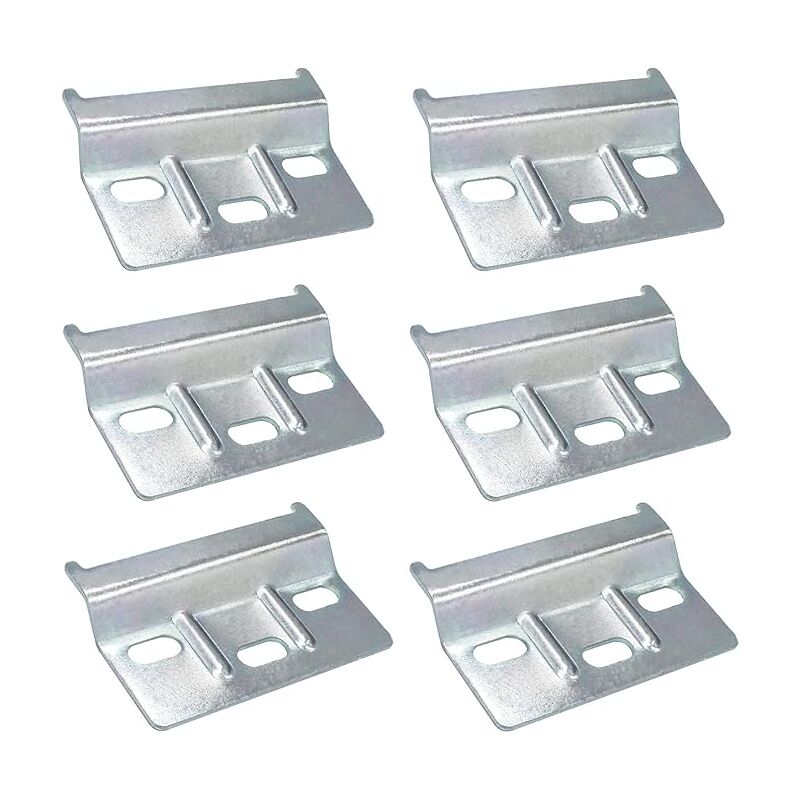 foto del prodotto supporto per piastra di fissaggio per binario di sospensione per mobili, 6 pezzi, binario di sospensione per mobili, 60 mm, credenza da cucina,