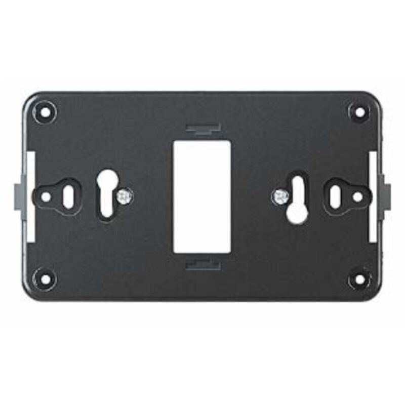 foto del prodotto supporto per placca a 1 modulo, per scatola tonda, serie tondò, compatibile con serie bticino magic - elettrocanali ecl99651f